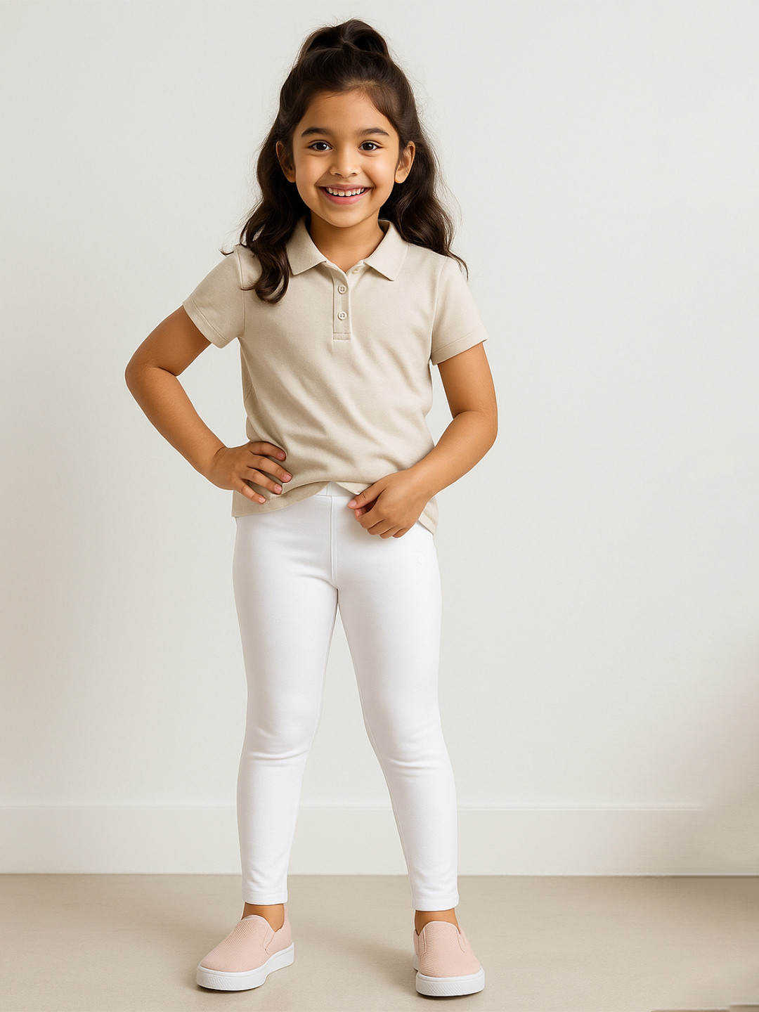 TALES & STORIES Girls Slim Fit Ankle-length Leggings