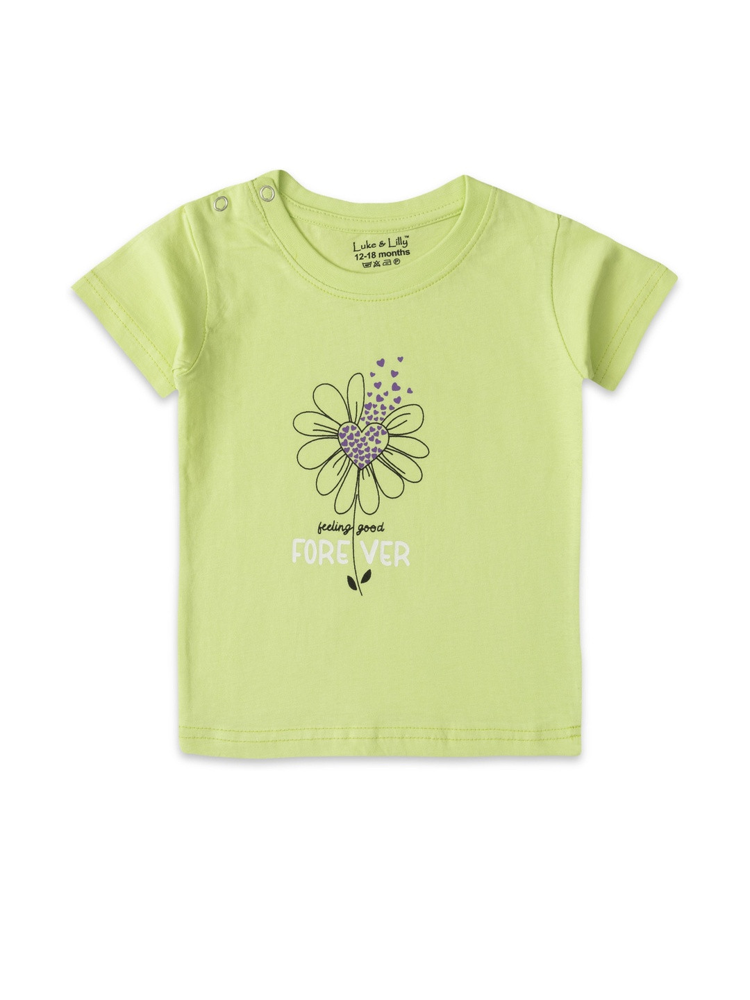 Luke & Lilly Girls Printed T-shirt With Trousers