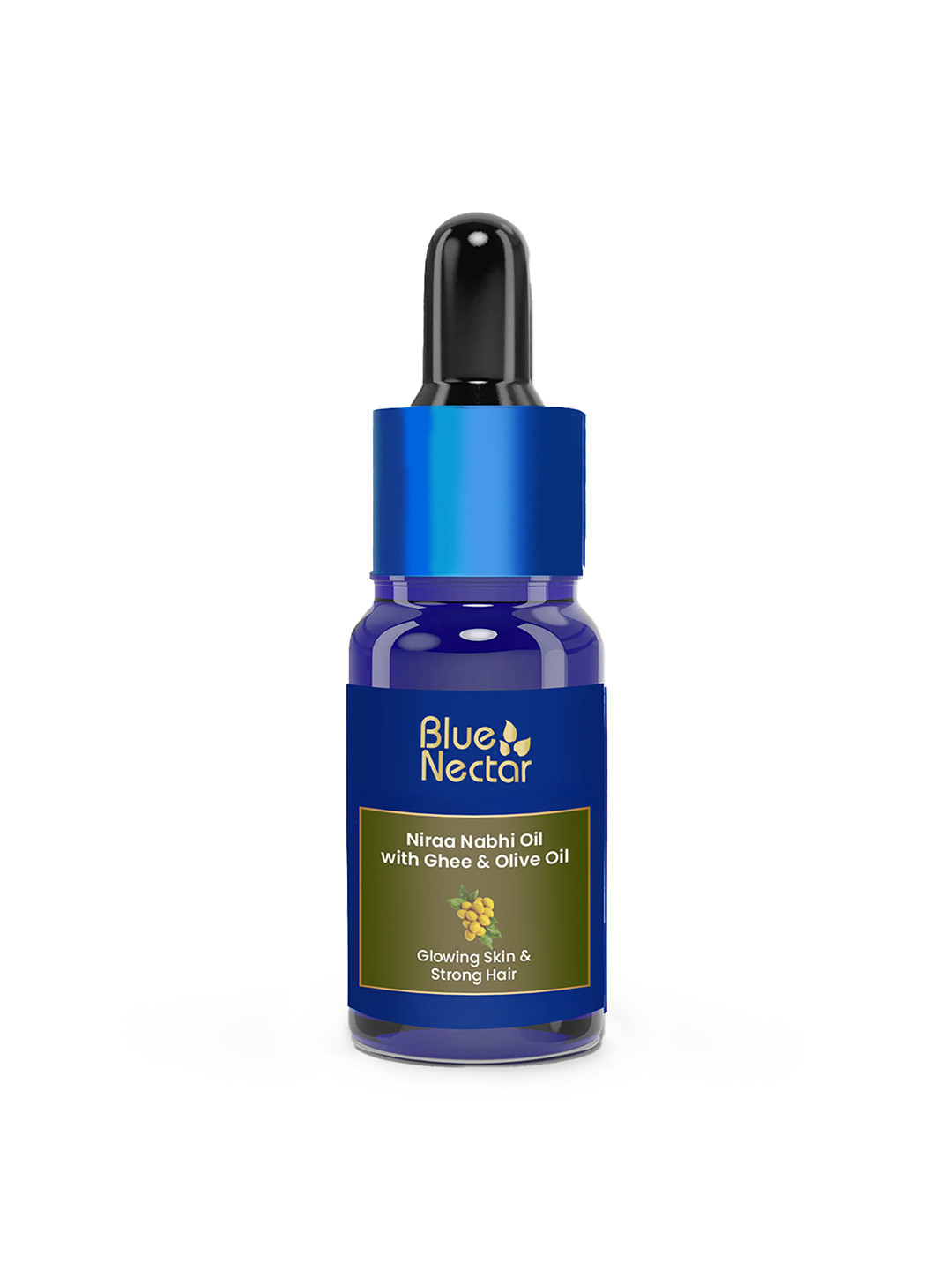 Blue Nectar Niraa Nabhi Oil With Ghee & Olive Oil For Glowing Skin & Strong Hair - 10 ml
