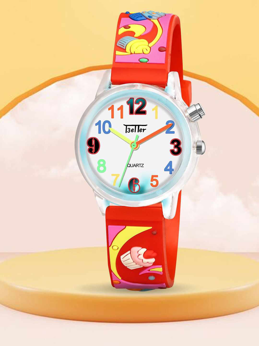 YOUNG MISSION Girls Printed Dial & Straps Analogue Watch BT 413 RD 01