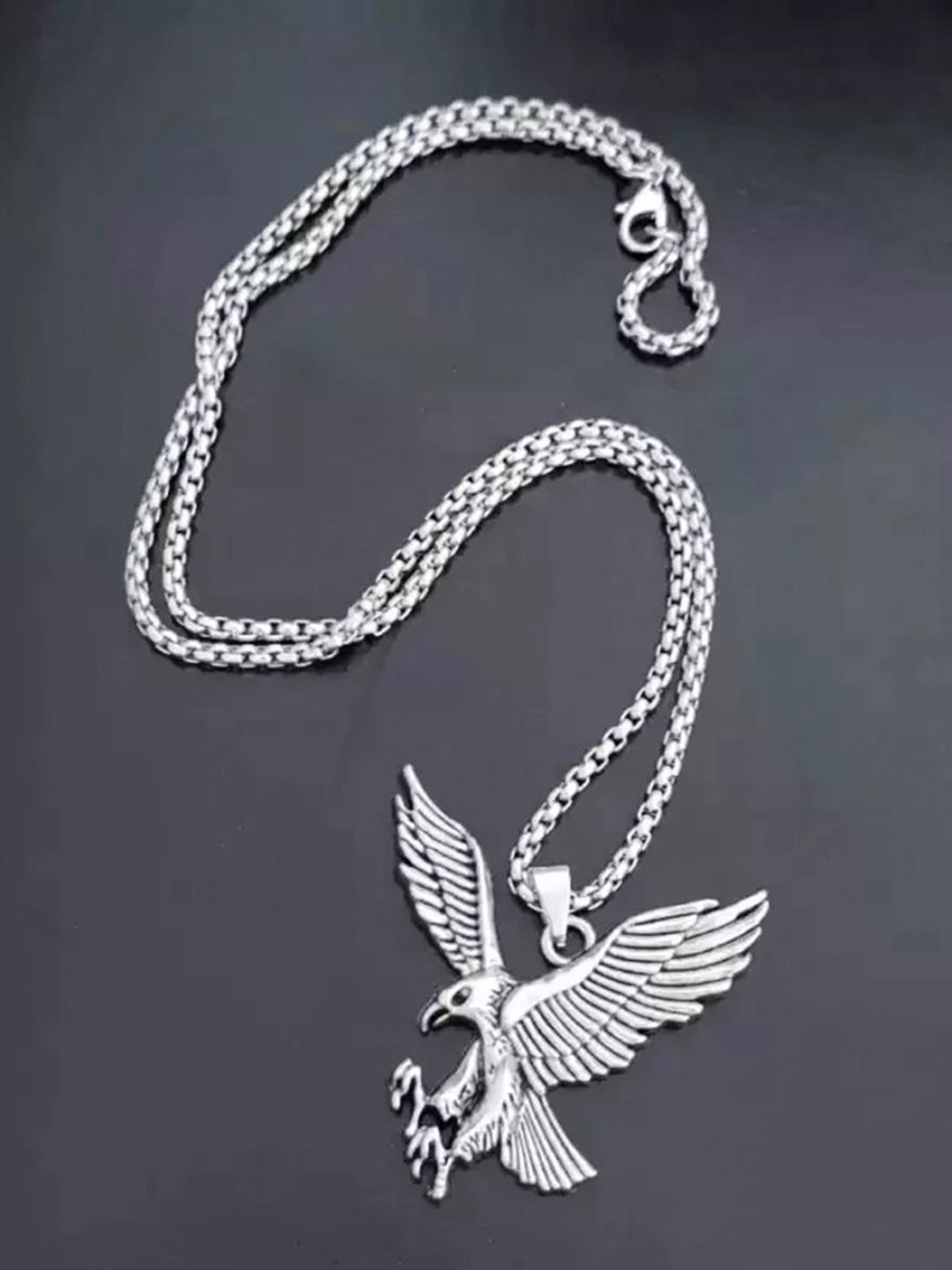 PASU FASHION Unisex Stainless Steel Cheel Shaped Pendant With Chain