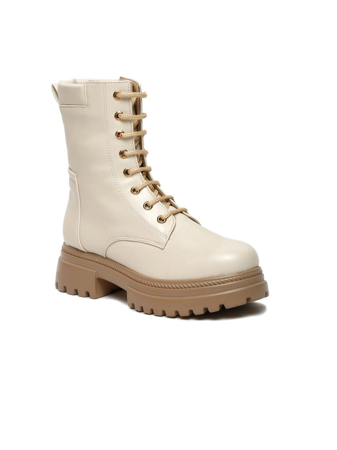 VALIOSAA Women Casual Platform-Heeled Chunky Boots