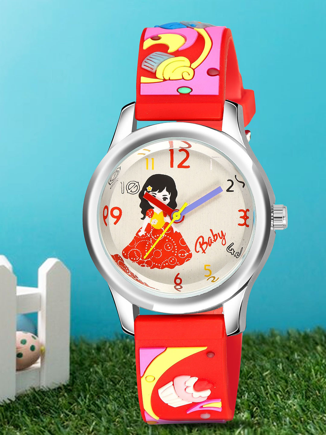 YOUNG MISSION Girls Printed Dial & Straps Analogue Watch BT 001 CRD