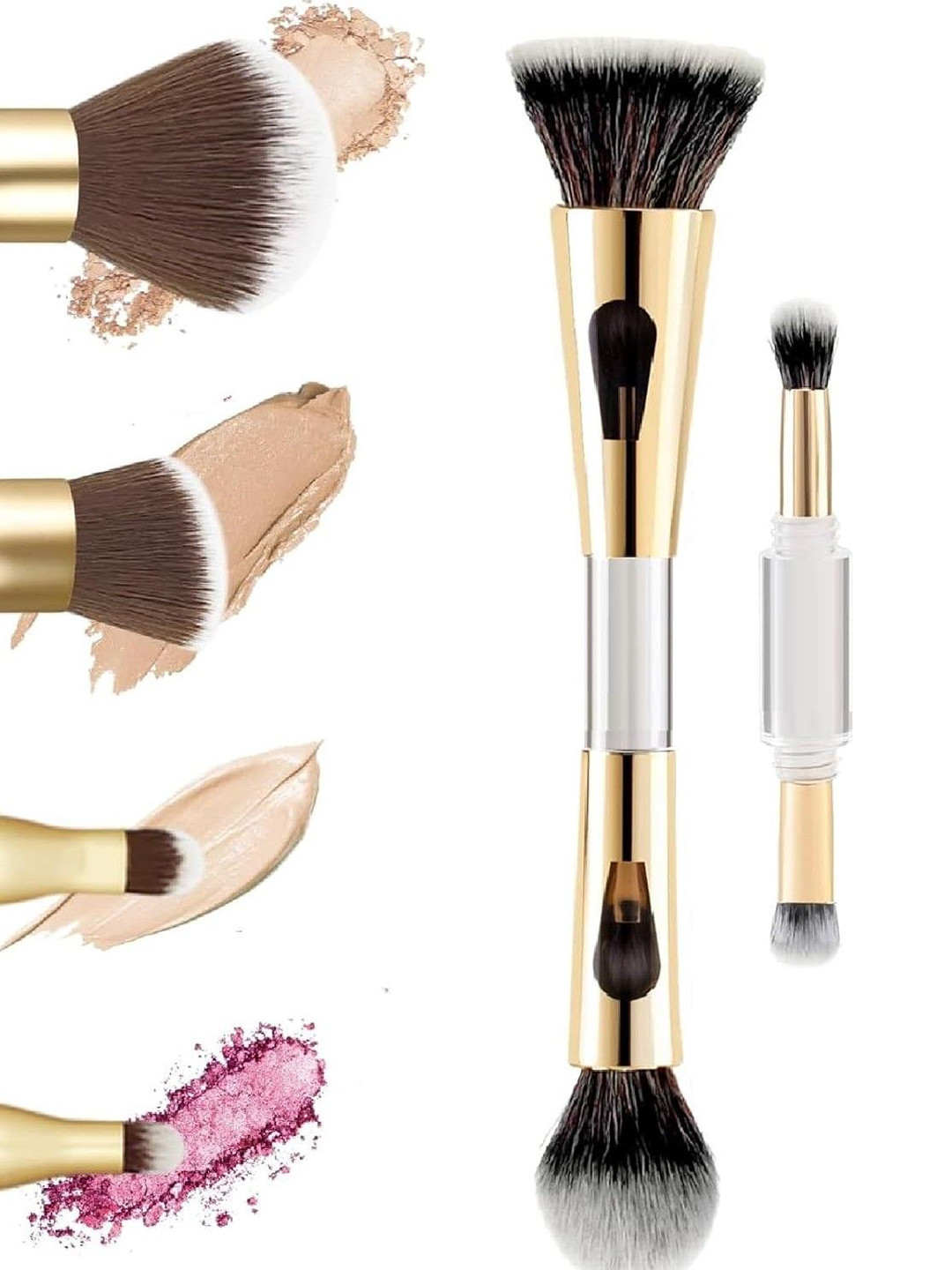 PURRPALAX 4 In 1 Double Ended Professional Makeup Brush