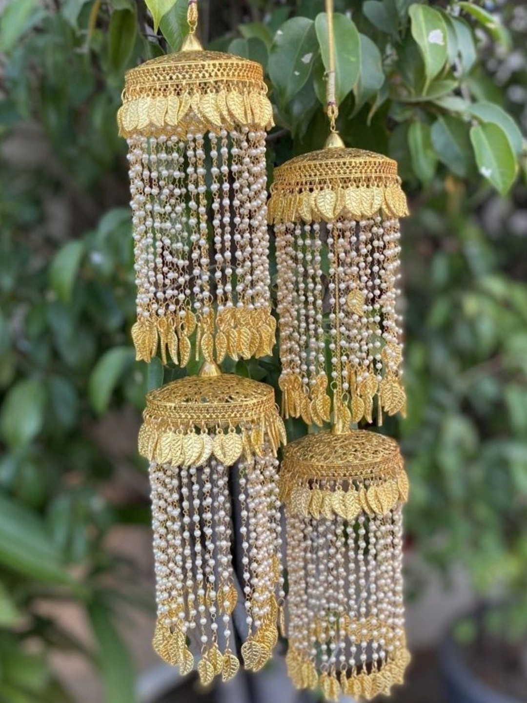 Flosaira Set Of 2 Beaded Gehna Bridal Kaleeras