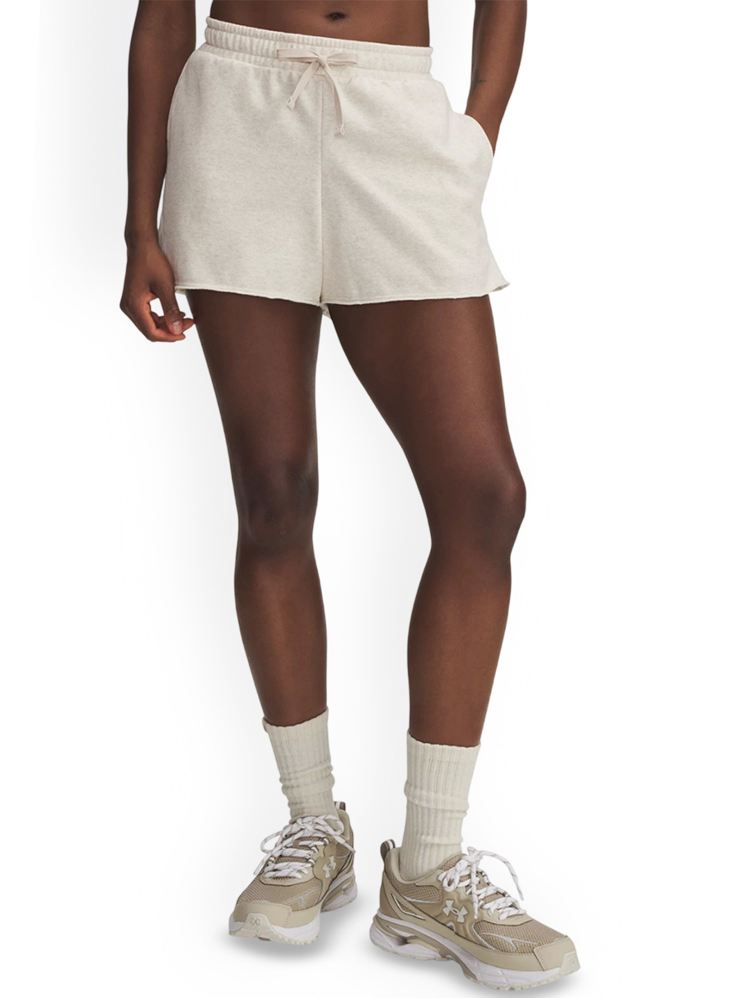 UNDER ARMOUR Women Relaxed Fit Rival Terry Shorts
