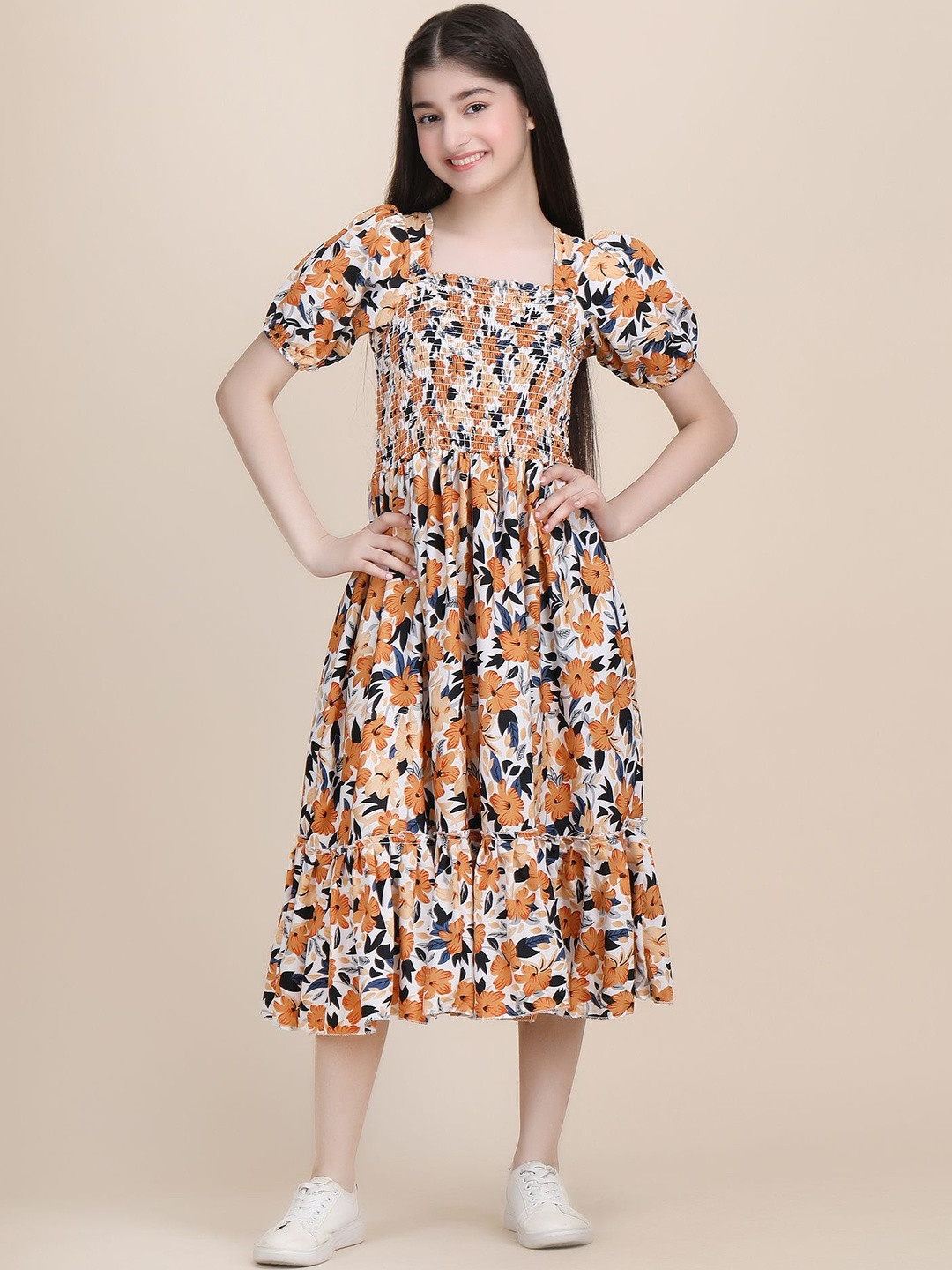 PaheliRani Girls Fit and Flare kids Party Wear Dress