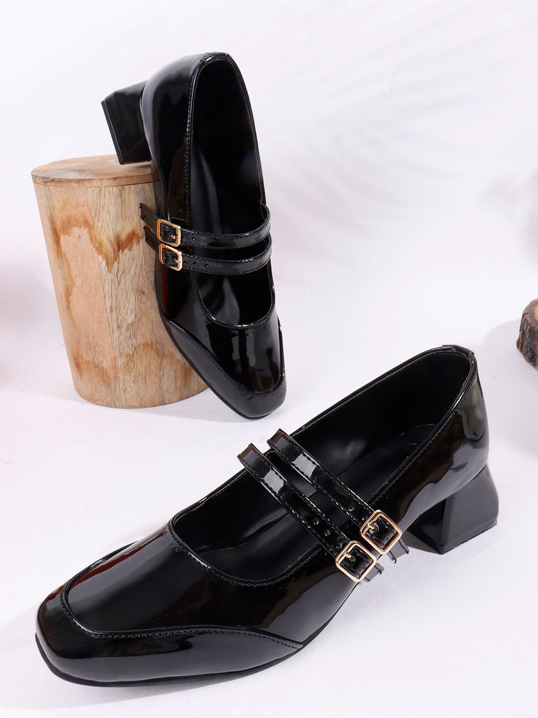 Try Me Women Block Mary Janes with Buckles