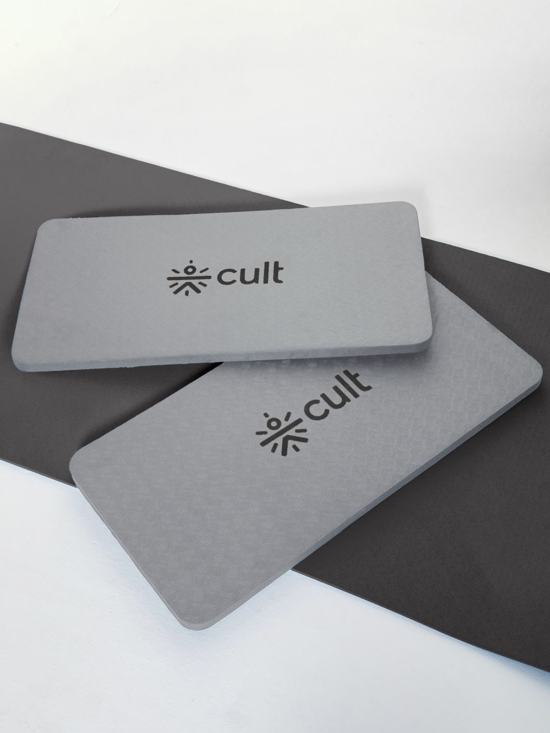 CULT EVA Yoga Knee Pads Pack of 2  20mm Grey