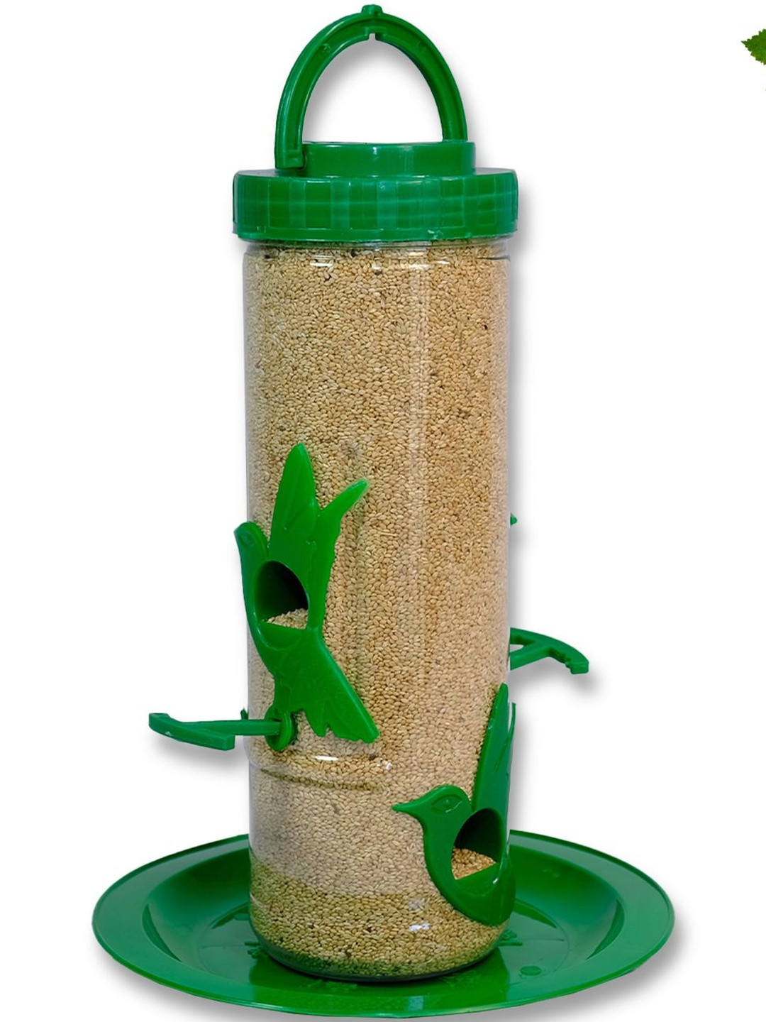 AMIJIVDAYA Green & Transparent Hanging Bird House