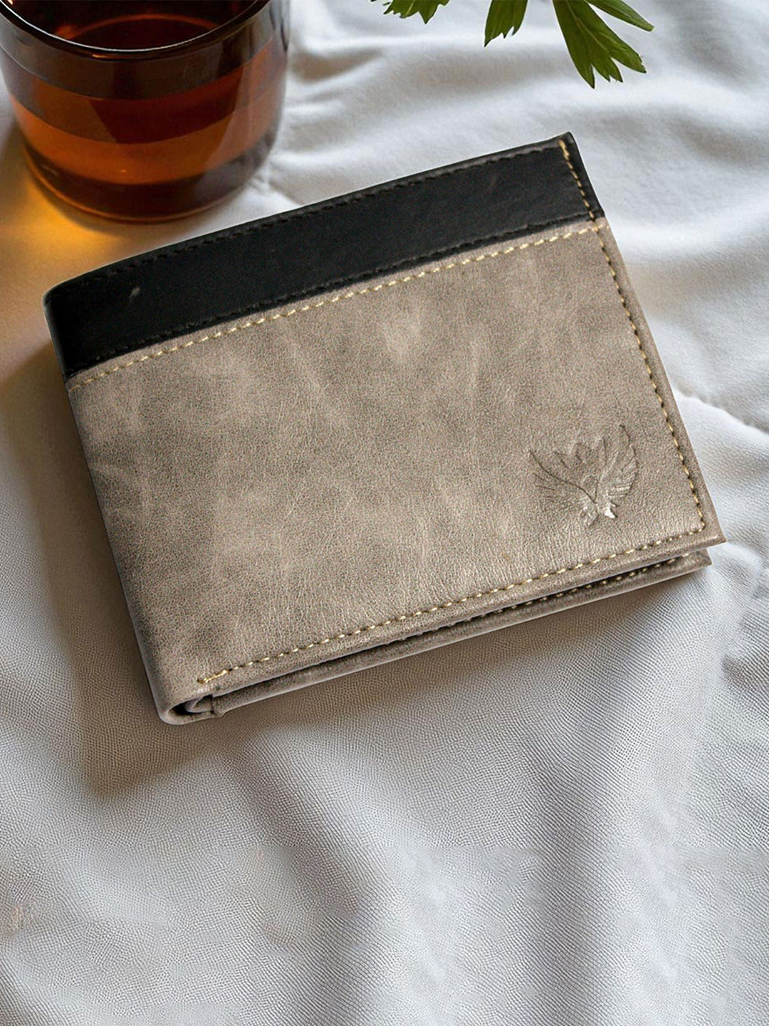 LORENZ Men Textured Two Fold Wallet