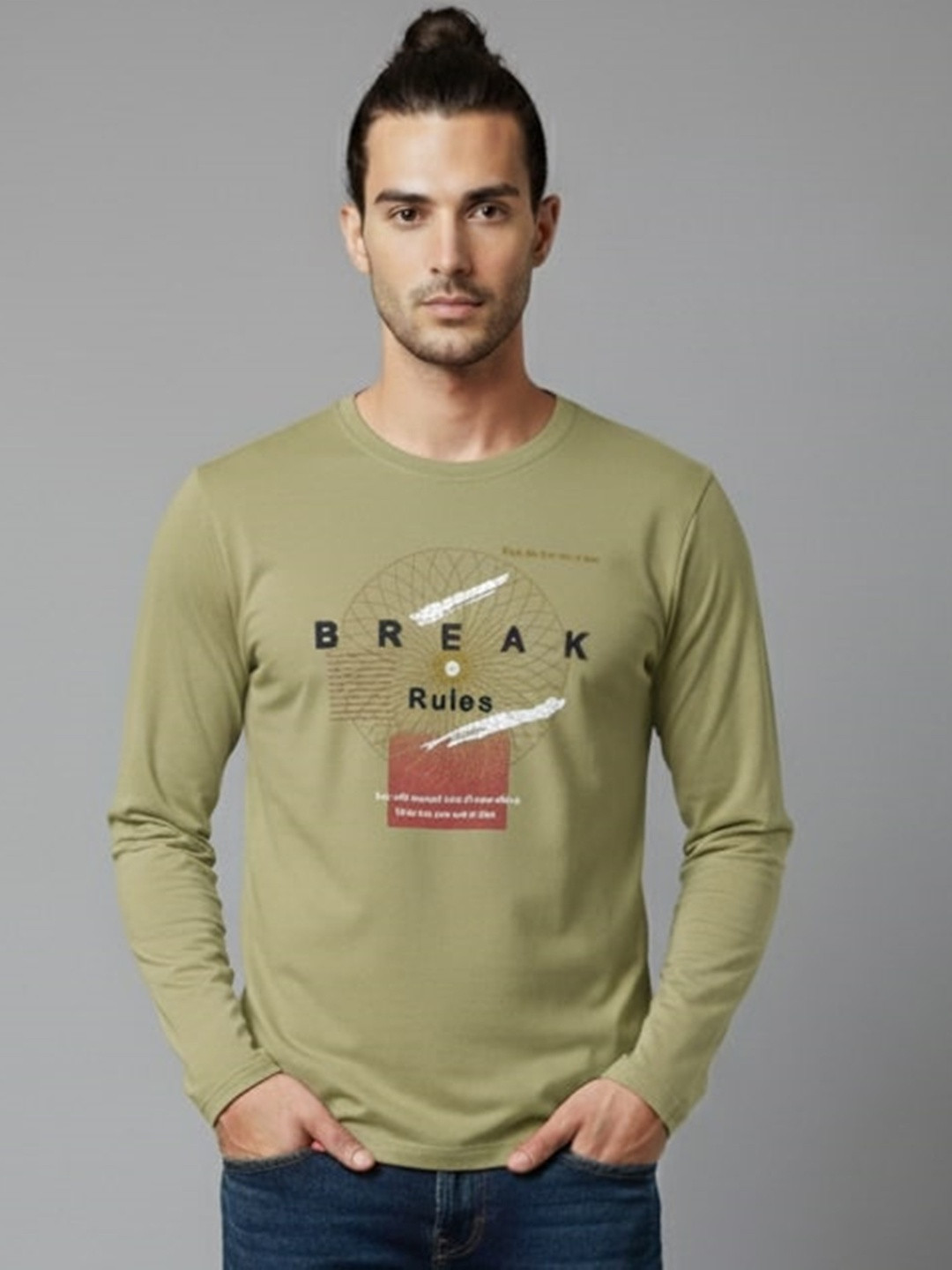 SANDPIPER Men Graphic Printed Round Neck T-shirt