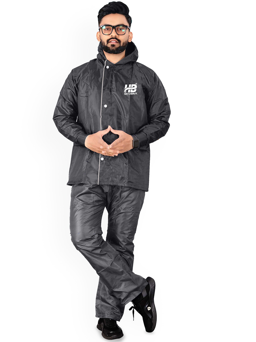 SANCIA Men Reversible Double-Coated Waterproof Rainsuit