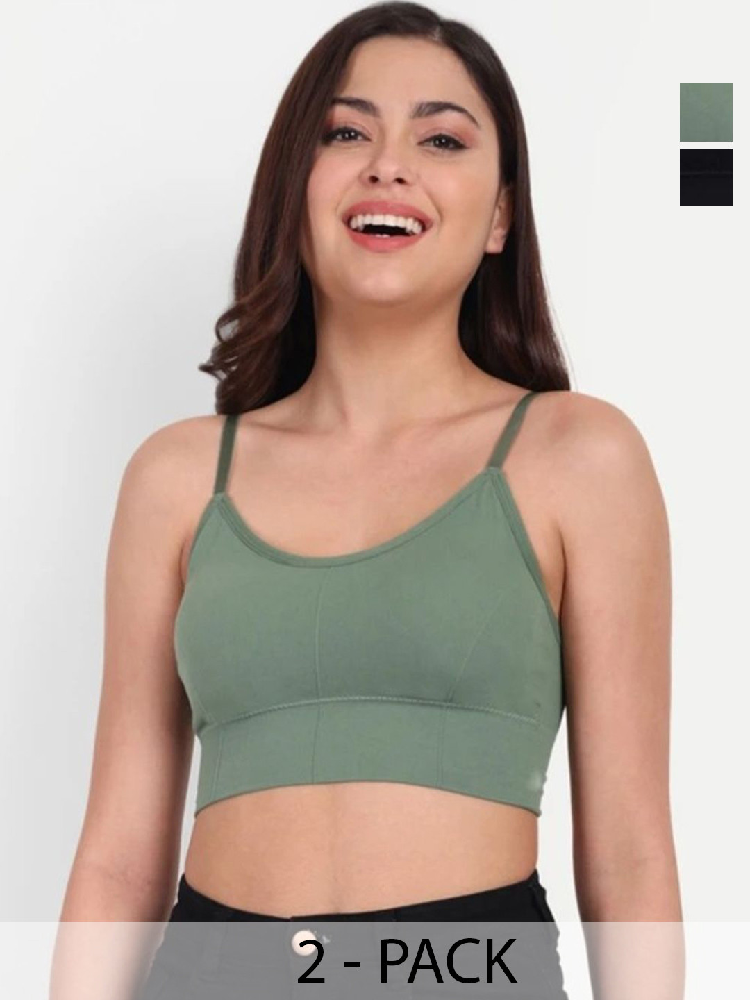 KALP CRAZE Women Pack Of 2 Non-Wired Lightly Padded Bra