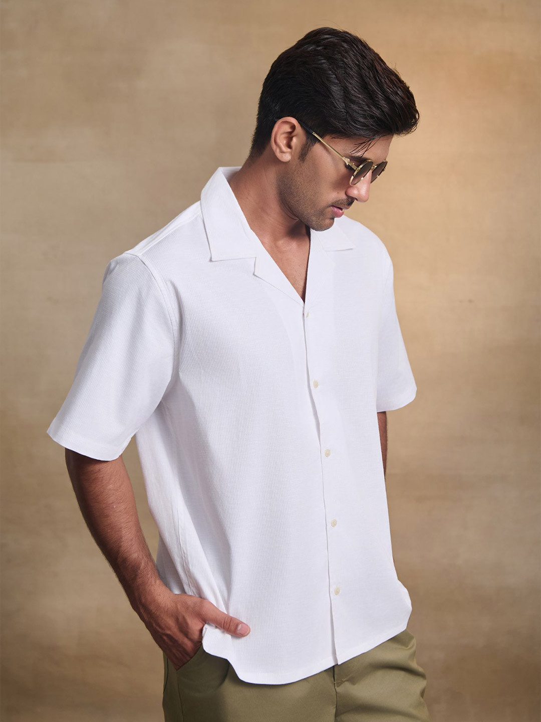 Uncluttered Closet Relaxed Fit Spread Collar Shirt
