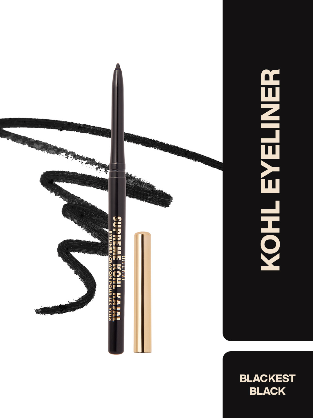MILANI Supreme Kohl Kajal Eyeliner - Blackest Black 01