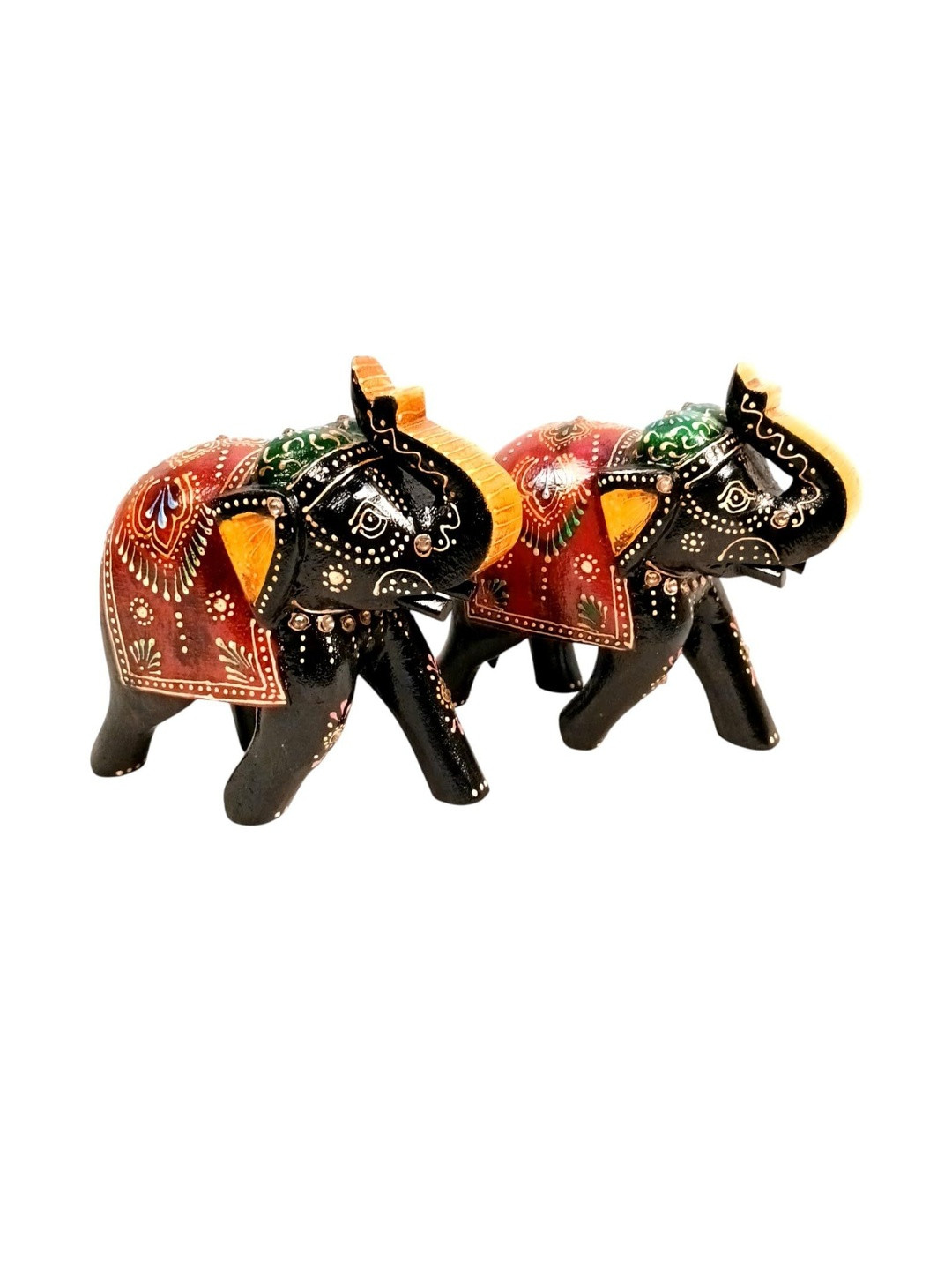 apka mart Wood Black Figurine Showpiece
