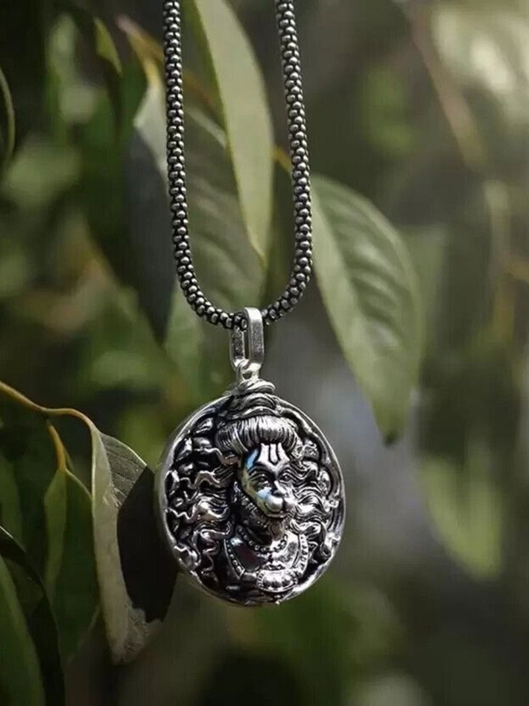 PASU FASHION Unisex Stainless Steel Hanuman Ji Design Pendant With Chain