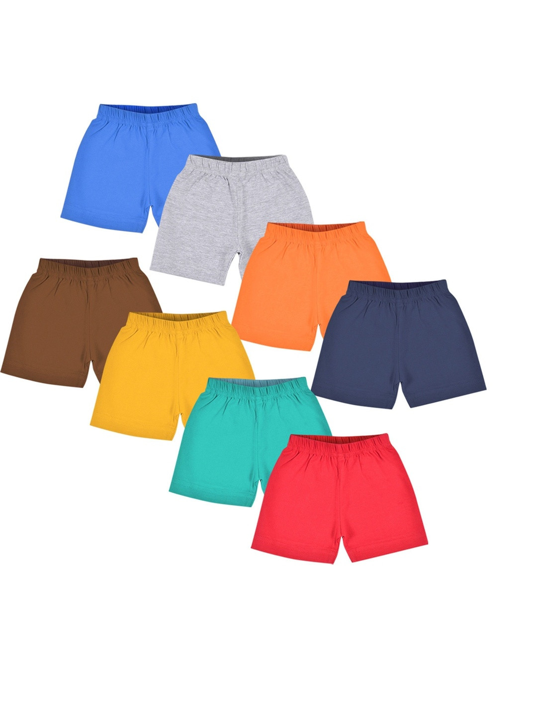 Luke & Lilly Girls Pack Of 8 Solid Shorts