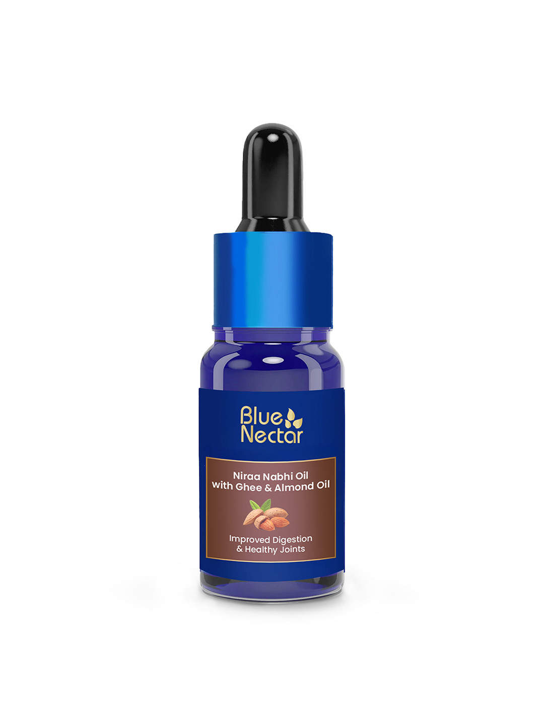 Blue Nectar Niraa Nabhi Oil With Ghee & Almond Oil For Digestion & Joint Support - 10 ml