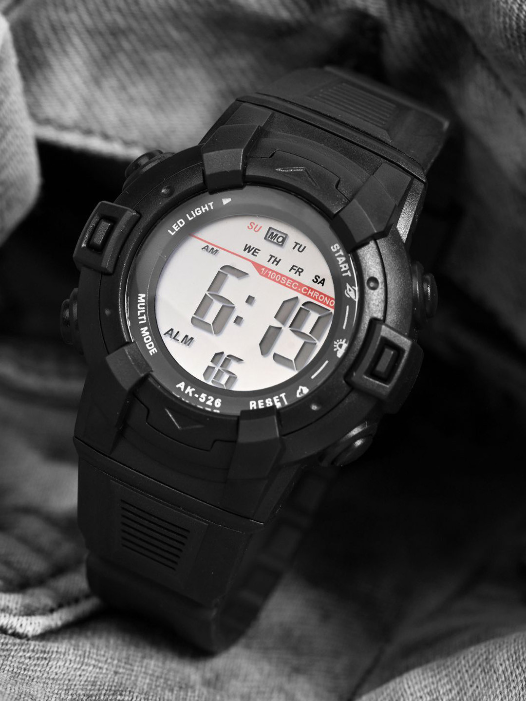 PAPIO Kids Round Dial & Bracelet Style Straps Digital Watch DIGITAL-035 BLACK