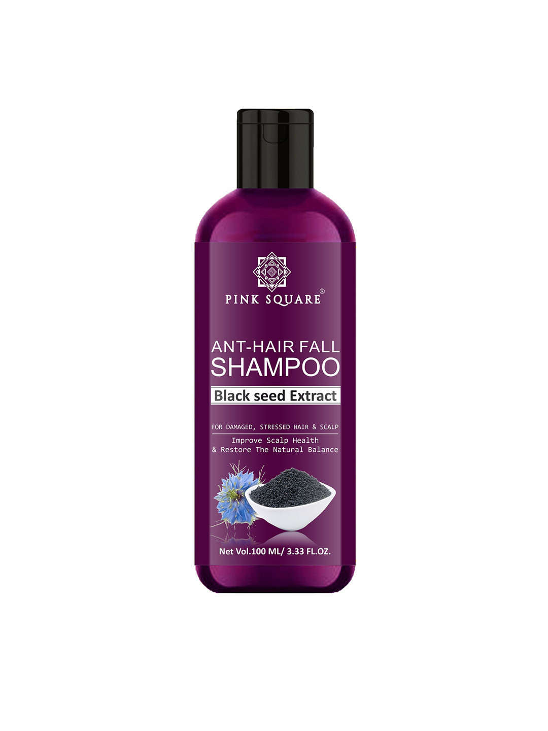 Pink Square Anti Hair Fall Shampoo With Black Seed Extract - 100 ml