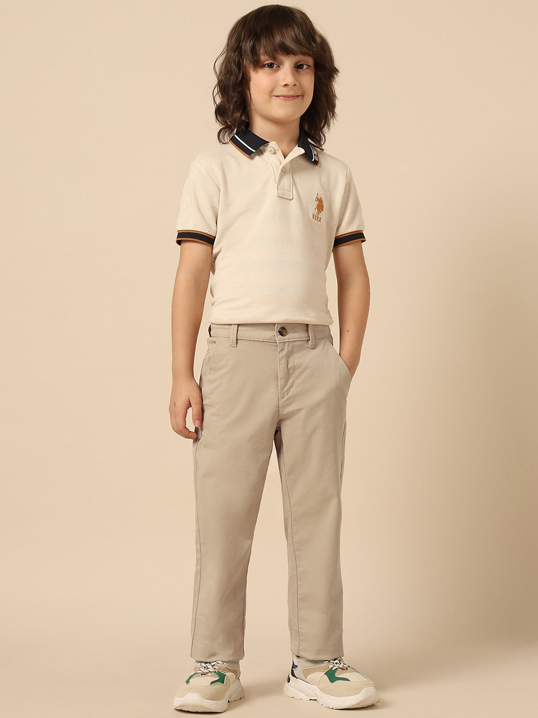 U.S. Polo Assn. Kids Boys Regular Fit Trousers