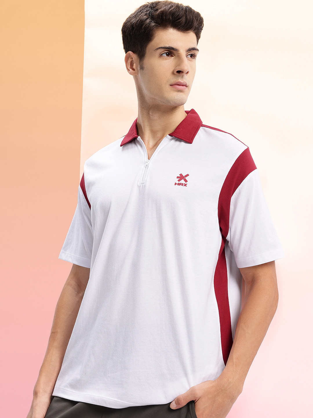 HRX by Hrithik Roshan Polo Collar T-shirt