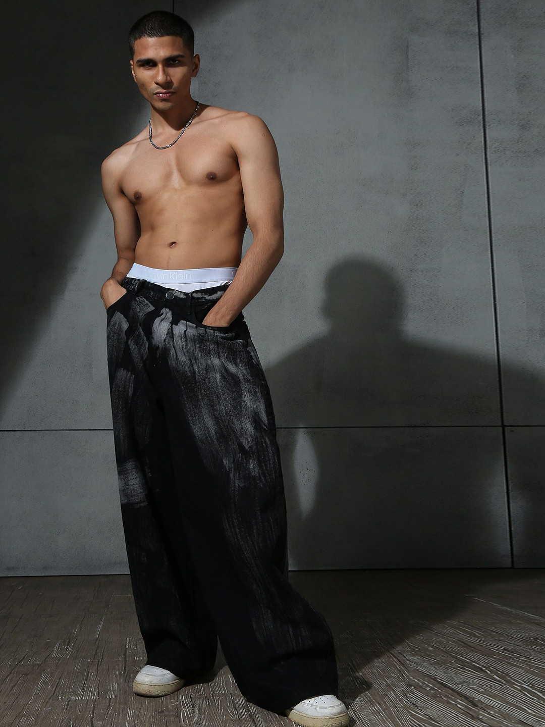 Chapter 2 Unisex Comfort Mid-Rise Low Distress Jeans