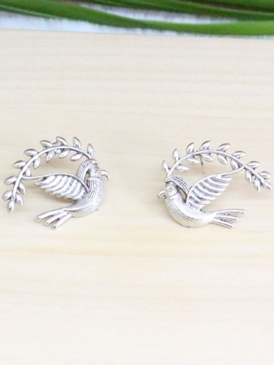 MCREATION4U Flying Bird Pearls Drop Earrings