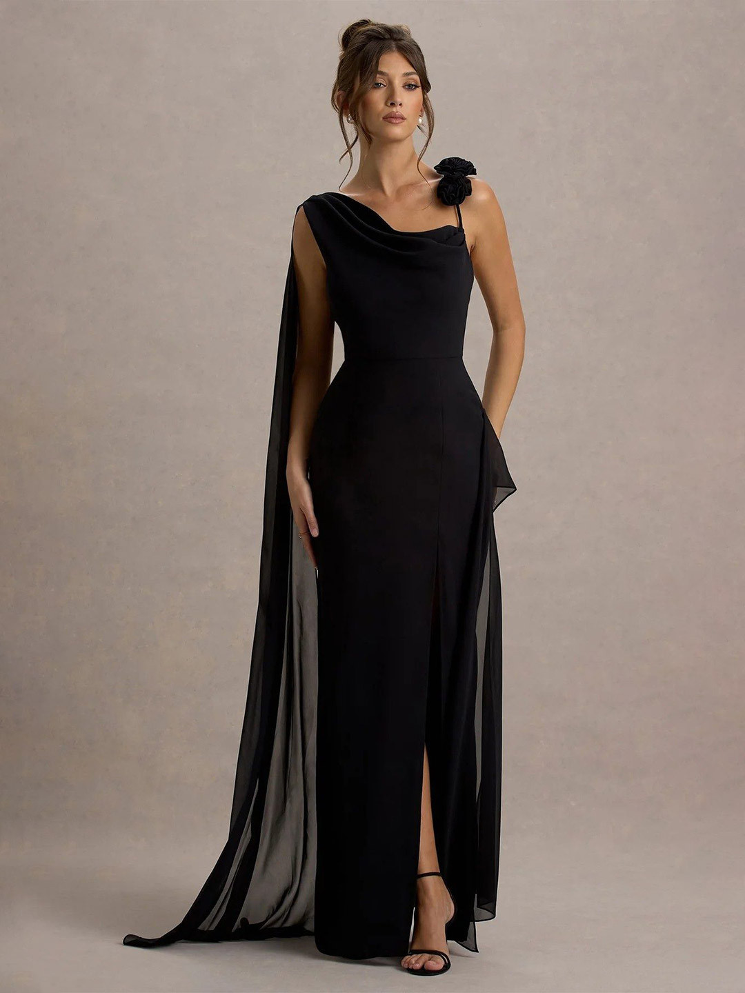 R.Code by The Roadster Life Co. Georgette Sheath Maxi Dress