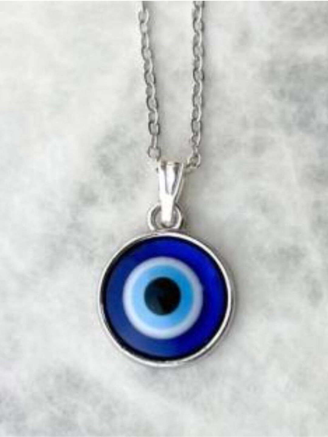 PASU FASHION Unisex Stainless Steel Evil Eye Pendant With Chain