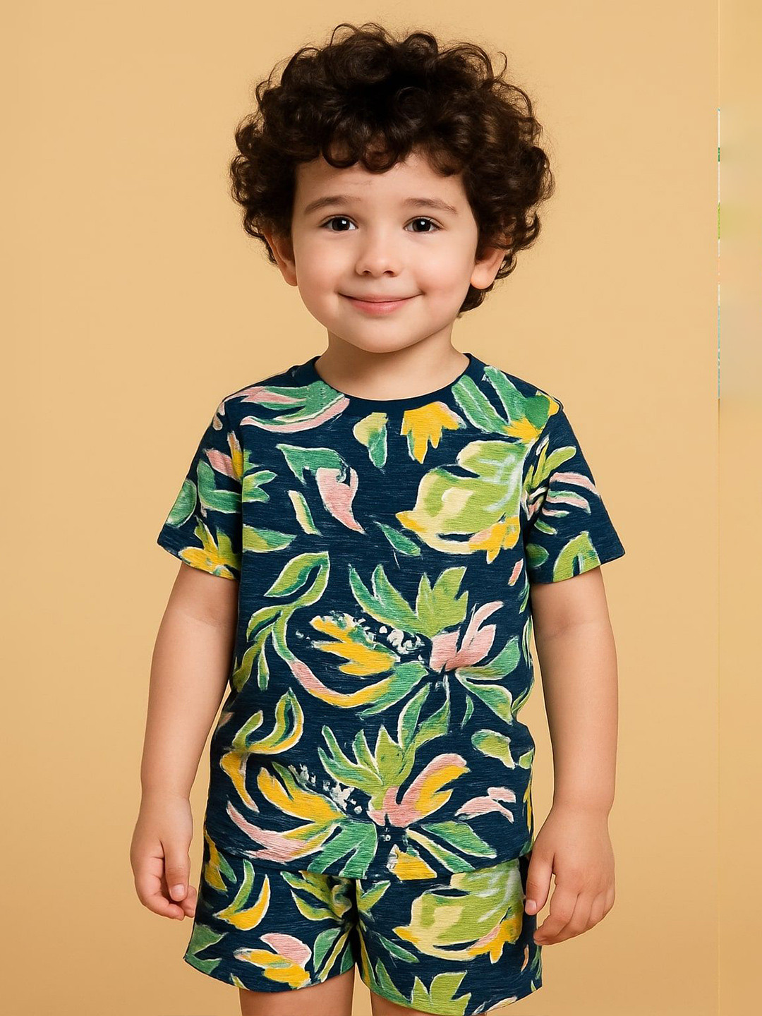 Rigo Boys Floral Printed Clothing Set