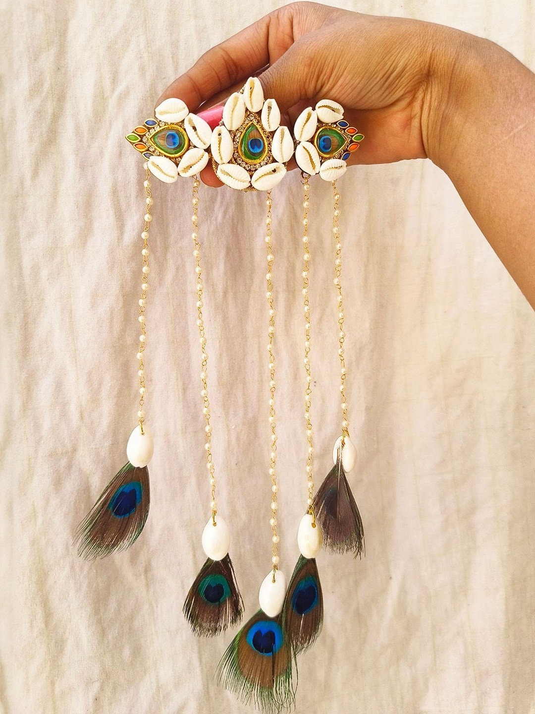 ADVIKA CREATIONS Women Synthetic Embellished Alligator Hair Clip