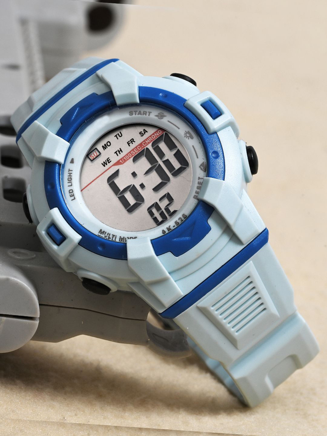 PAPIO Kids Printed Dial & LED Backlight Digital Watch DIGITAL-035 SKY BLUE