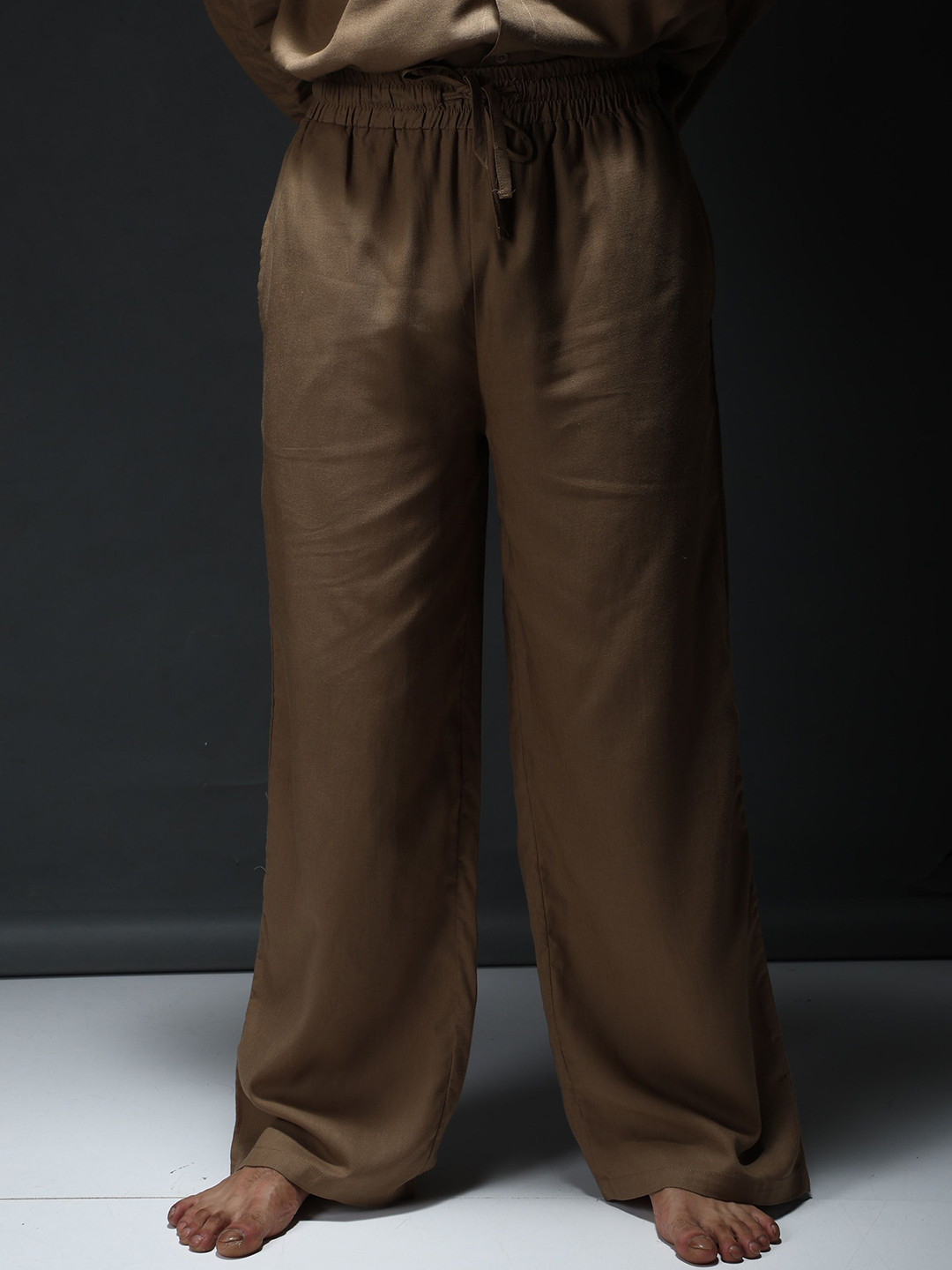 Chapter 2 Unisex Relaxed Fit Mid-Rise Linen Track Pant