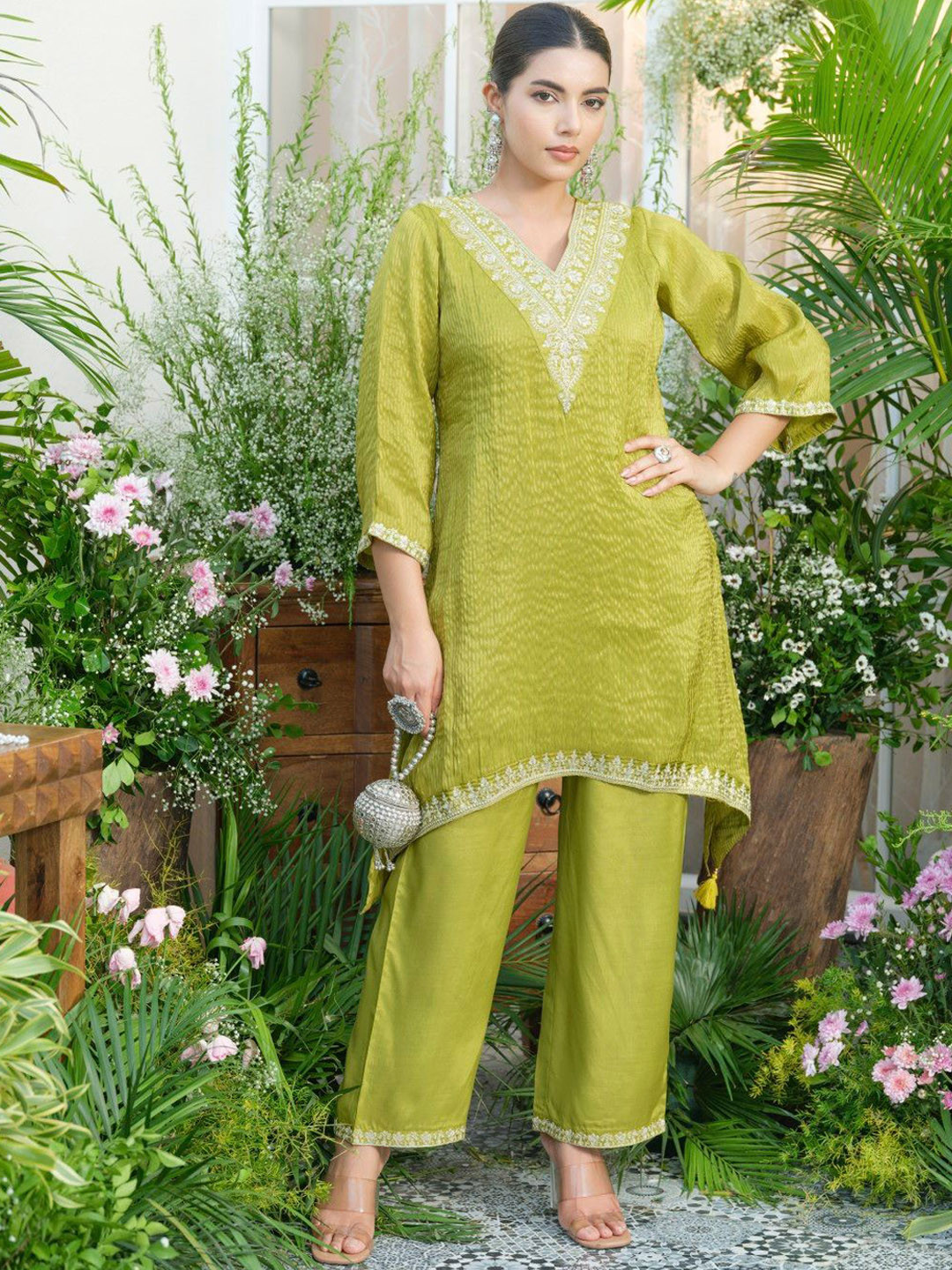 AUTUMN LANE Palash Pickle Festive Fusion Top & Trousers Co-Ords