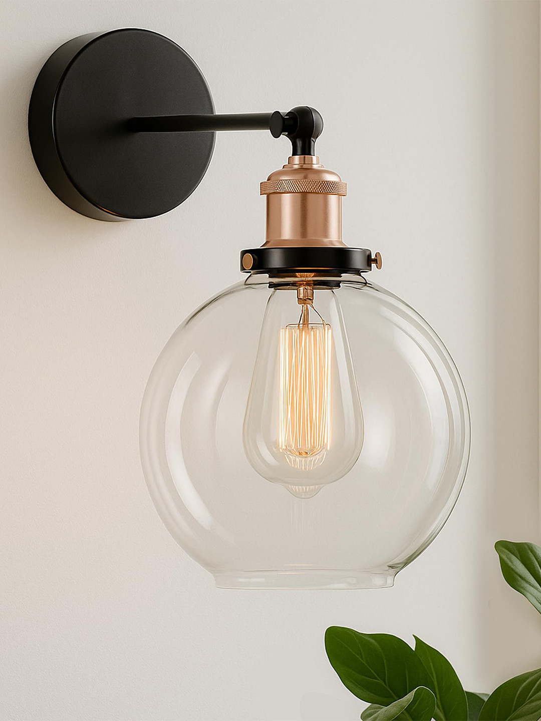 Homesake  Black Solid Wall Lamps