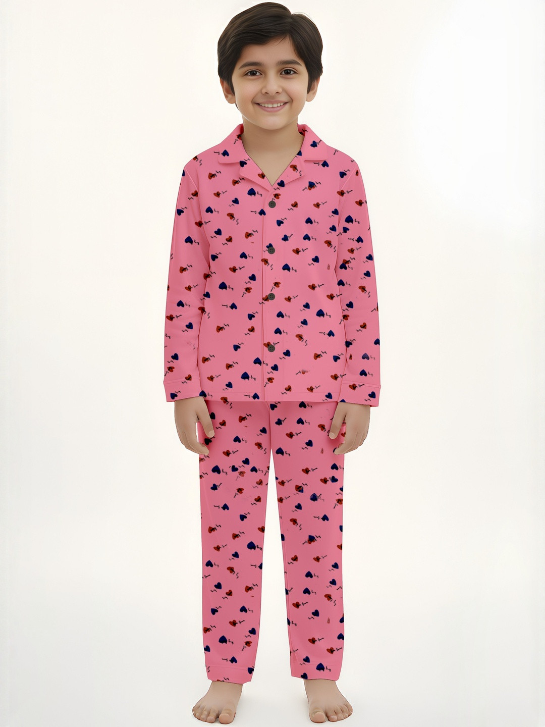 Fasha Kids Conversational Printed Cotton Night suit