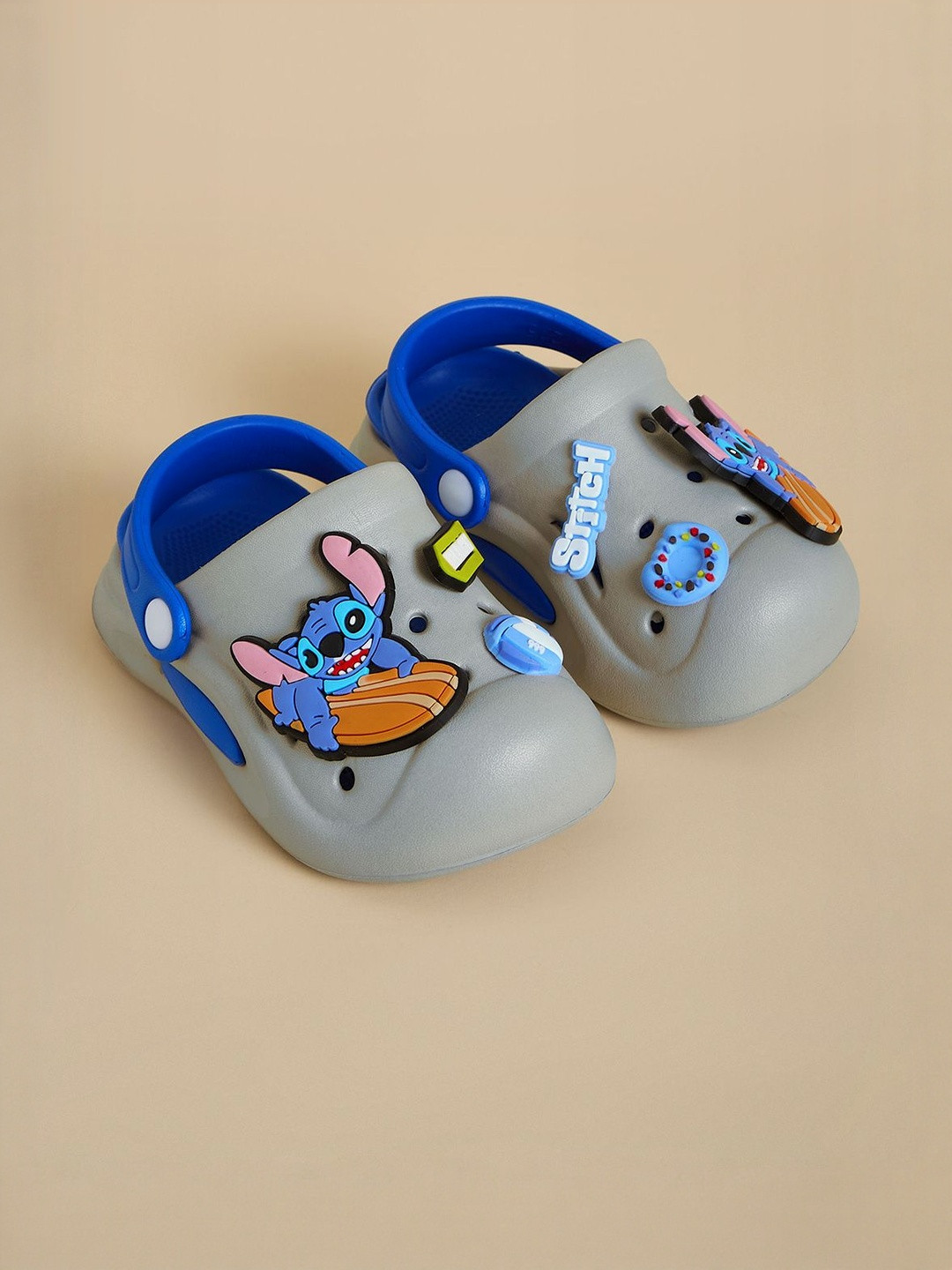 Hopscotch Unisex Kids Blue EVA Slip-On Clogs