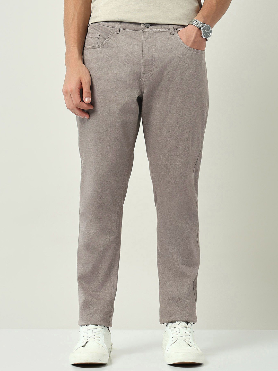 AD By Arvind Modern Men Smart Slim Fit Chinos