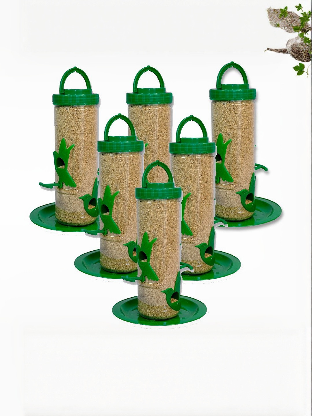 AMIJIVDAYA Hanging Hook Pack of 6 Birds Food Feeder