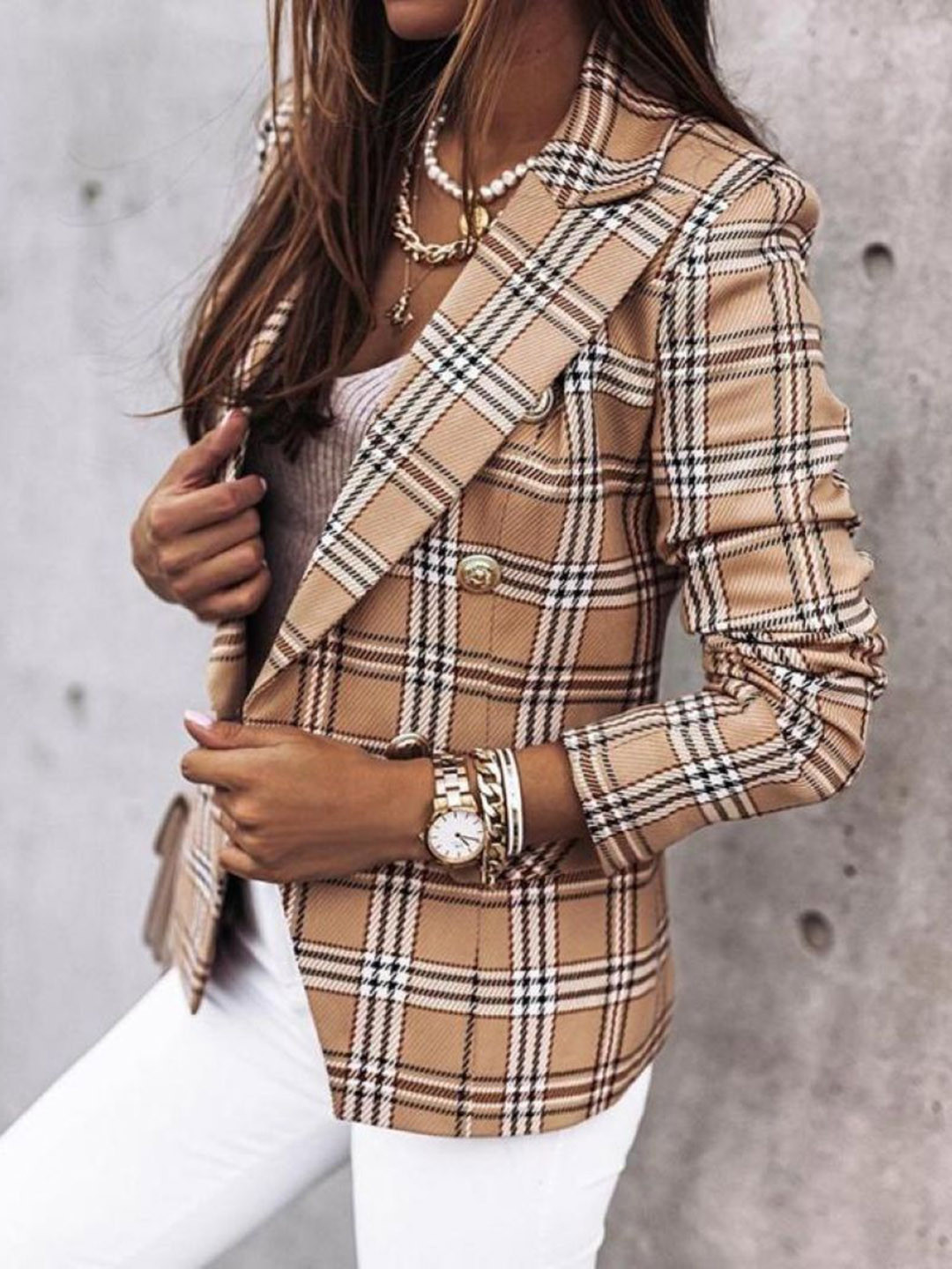StyleCast Double Breasted Long Sleeves Blazer