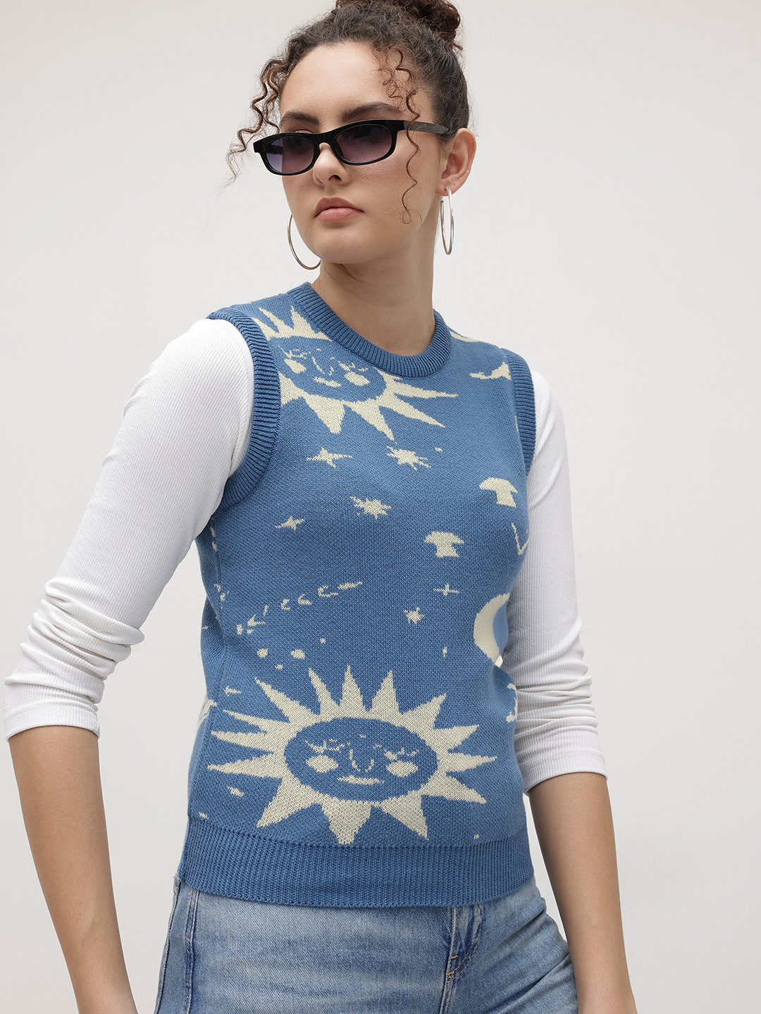 The Roadster Life Co. Conversational Self Design Sweater Vest