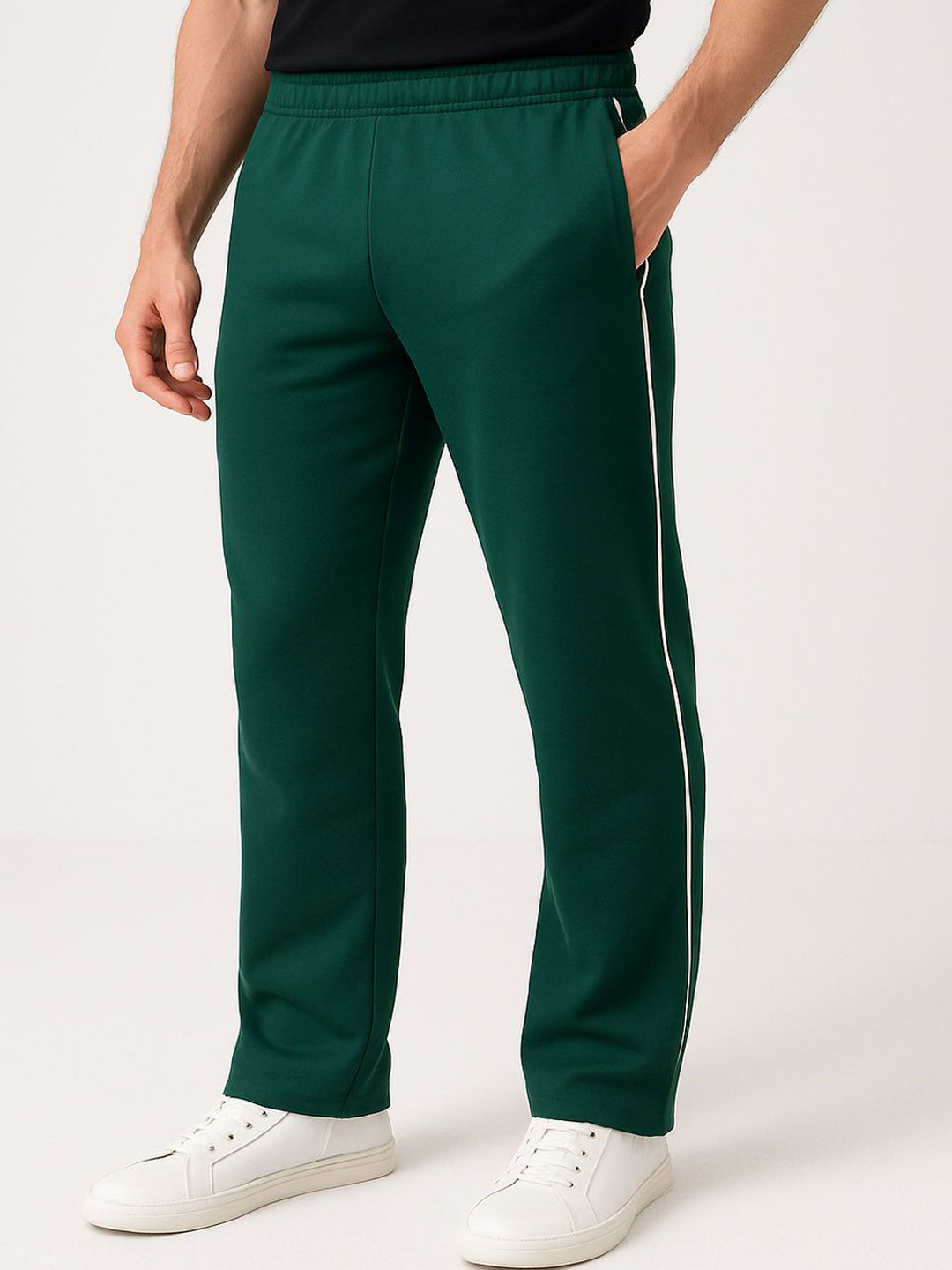 Jeevika Fashion Men Relaxed-Fit Mid-Rise Track Pants