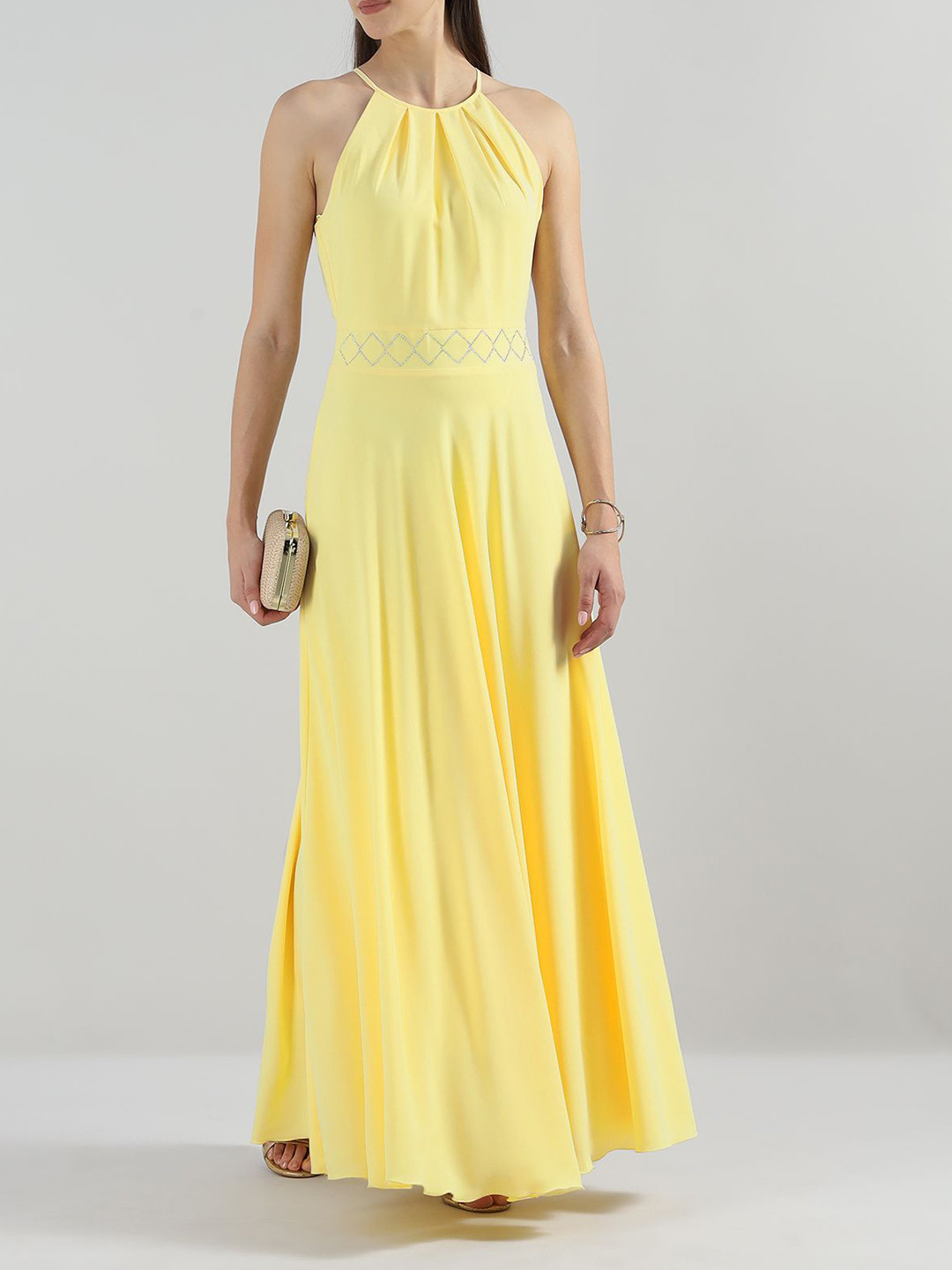 Rinascimento Halter Neck Maxi Dress