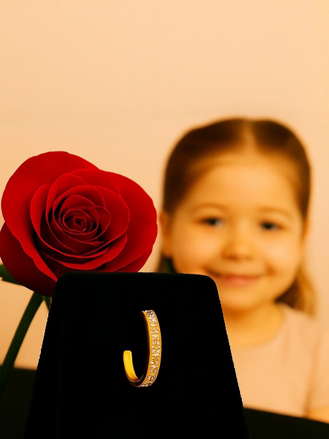 Nakoda Art Jewellery Gold Plated American Diamond Studded Half Hoop Earings