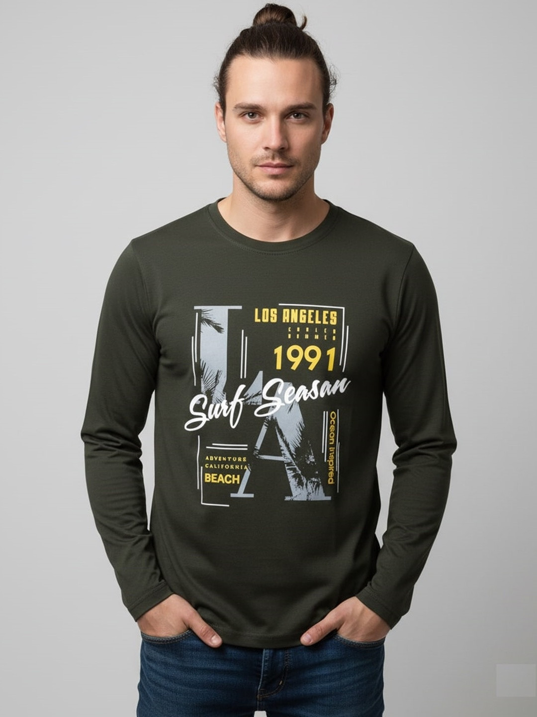 SANDPIPER Men Graphic Printed Round Neck T-shirt