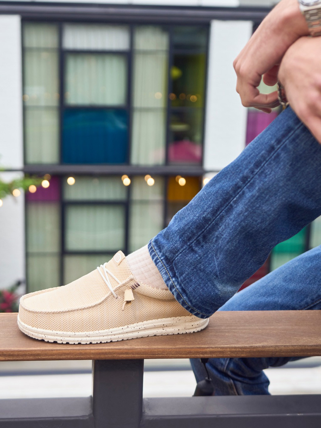 HEYDUDE Wally Stretch Sox Men Lace-Ups Sneakers