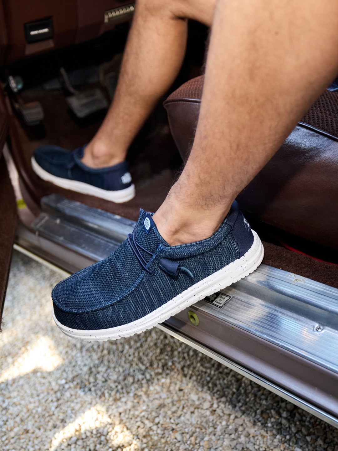 HEYDUDE Men Wally Stretch Sox Slip-On Stretch Lace Sneakers